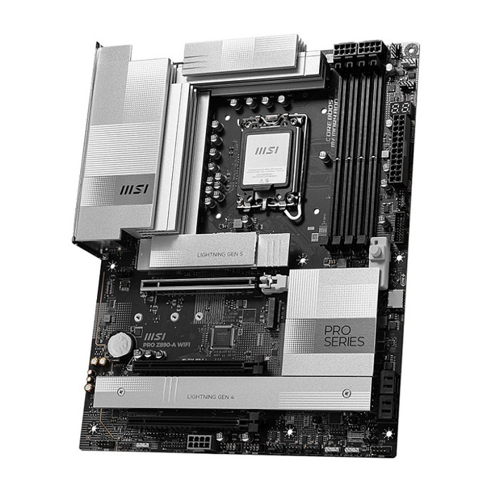 MSI Placa Base PRO Z890-A WiFi ATX Intel LGA 1851 Z890 DDR5 Wi-Fi 7 Bluetooth 5.4 4x M.2 5GbE Realtek ALC897 7.1 Negra