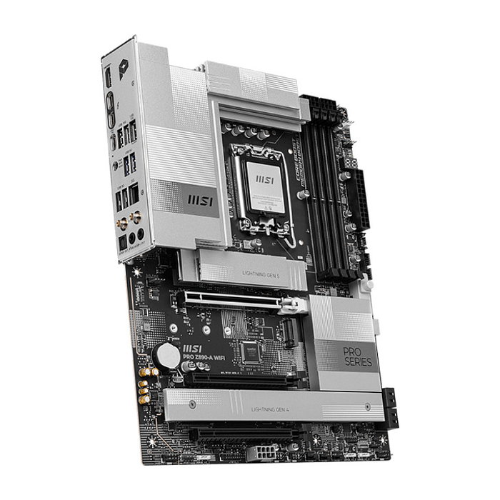 MSI Placa Base PRO Z890-A WiFi ATX Intel LGA 1851 Z890 DDR5 Wi-Fi 7 Bluetooth 5.4 4x M.2 5GbE Realtek ALC897 7.1 Negra