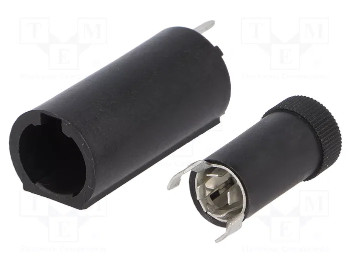 Stelvio Kontek Portafusibles THT para fusibles cilíndricos 5x20mm 10A