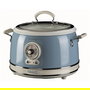 Ariete 2904/05 Olla Arrocera Multifunción 10 Tazas, Cocción Lenta, Mantener Caliente 24h, Vapor, Risotto, Tapa Vidrio, Azul Vintage
