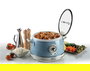 Ariete 2904/05 Olla Arrocera Multifunción 10 Tazas, Cocción Lenta, Mantener Caliente 24h, Vapor, Risotto, Tapa Vidrio, Azul Vintage
