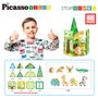 Cefa Bloques Magnéticos Safari Picasso Tiles 02014 con Formas y Animales, Juguete de Construcción Magnético para Niños +3 Años
