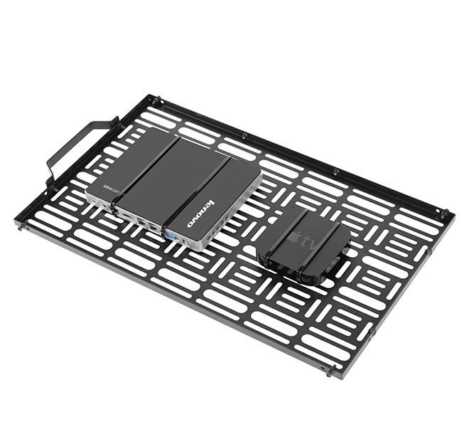 B-Tech BT7889 Bandeja de Almacenamiento AV de Liberación Rápida para Fijación Discreta de Equipos Detrás de Pantallas B-Tech BT7889 Bandeja de Almacenamiento AV de Liberación Rápida para Fijación Discreta de Equipos Detrás de Pantallas