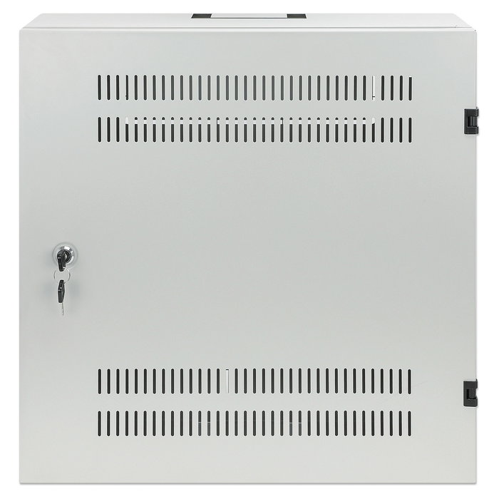 Intellinet Bastidor de Pared 19" 4U/2U 540 x 550 x 170 mm Gris RAL 7035 - Rack de Pared Extra-Plano para AV/Multimedia/Seguridad, Capacidad 60 kg, Cerradura Teclado