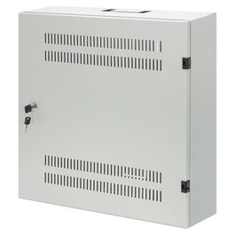 Intellinet Bastidor de Pared 19" 4U/2U 540 x 550 x 170 mm Gris RAL 7035 - Rack de Pared Extra-Plano para AV/Multimedia/Seguridad, Capacidad 60 kg, Cerradura Teclado
