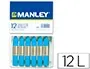 Manley Lapices Cera Unicolor Azul Cobalto N.20 Caja 12 Unidades