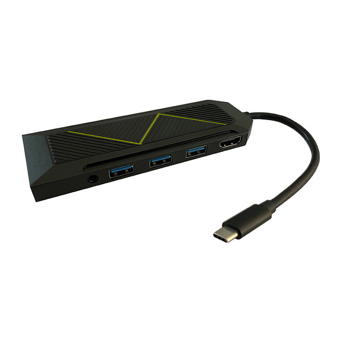 LC-Power LC-HUB-C-MULTI-6-RGB Hub USB-C Negro LC-Power LC-HUB-C-MULTI-6-RGB Hub USB-C Negro