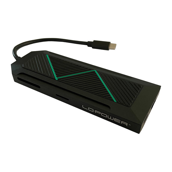 LC-Power LC-HUB-C-MULTI-6-RGB Hub USB-C Negro LC-Power LC-HUB-C-MULTI-6-RGB Hub USB-C Negro