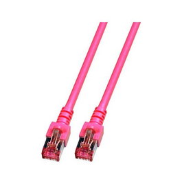 EFB Elektronik Cable de red Patch RJ45 Cat.6A S/FTP 0,15m Magenta