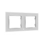 Shelly Wall Frame 2 Wandtaster Rahmen 2-fach Blanco