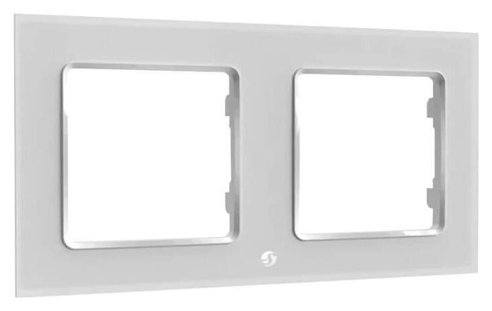 Shelly Wall Frame 2 Wandtaster Rahmen 2-fach Blanco