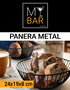 My Bar Panera Oval Metal 24 cm x 19 cm x 8 cm (12 Unidades)
