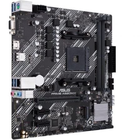 Asus Prime A520M-K Placa Base Socket AM4 Micro ATX (A520, DDR4, PCIe 3.0, M.2, HDMI 2.1) para AMD Ryzen 5000/4000/3000 Series Asus Prime A520M-K Placa Base Socket AM4 Micro ATX (A520, DDR4, PCIe 3.0, M.2, HDMI 2.1) para AMD Ryzen 5000/4000/3000 Series