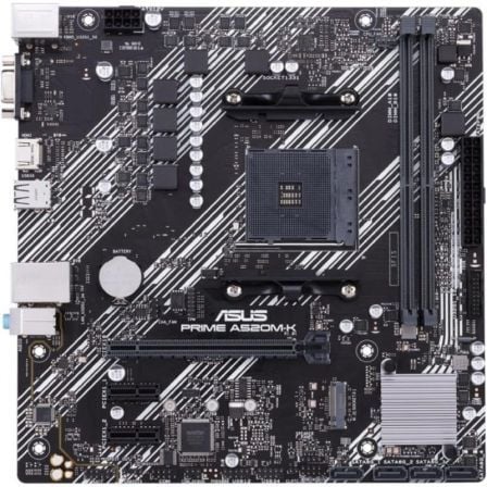 Asus Prime A520M-K Placa Base Socket AM4 Micro ATX (A520, DDR4, PCIe 3.0, M.2, HDMI 2.1) para AMD Ryzen 5000/4000/3000 Series Asus Prime A520M-K Placa Base Socket AM4 Micro ATX (A520, DDR4, PCIe 3.0, M.2, HDMI 2.1) para AMD Ryzen 5000/4000/3000 Series