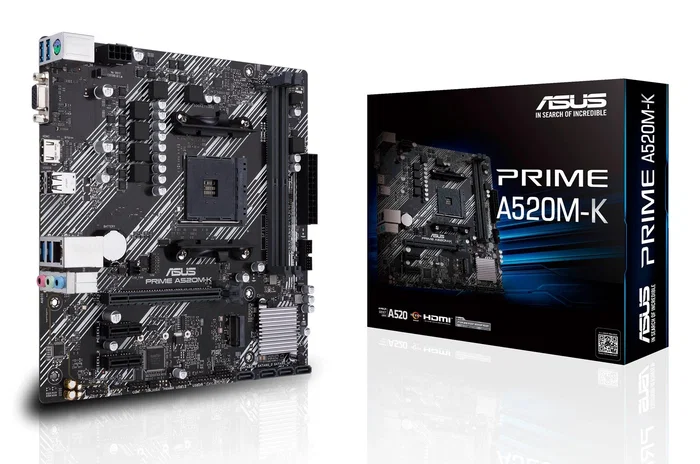 Asus Prime A520M-K Socket AM4 DDR4 Micro ATX