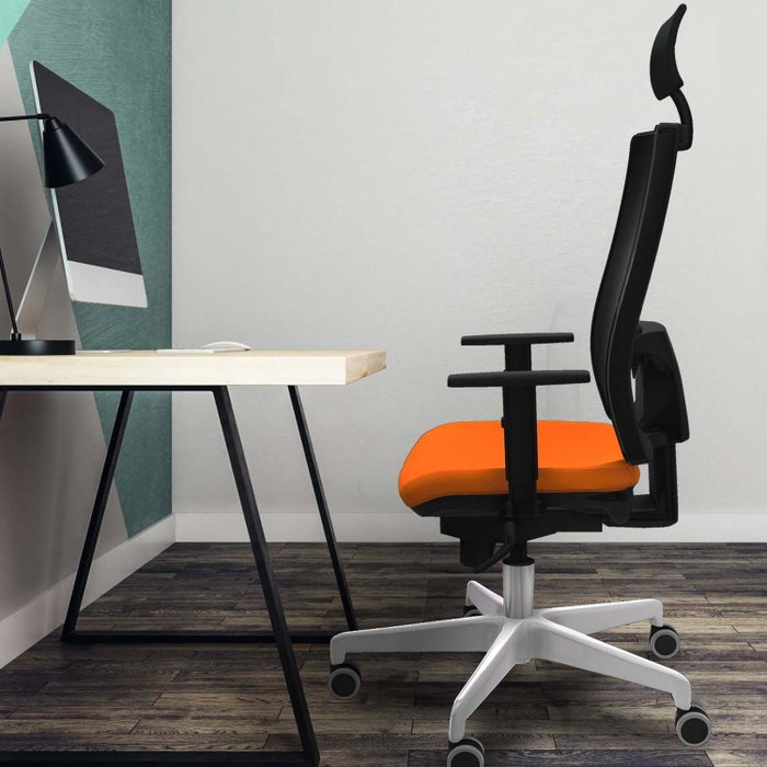 PIQUERAS Y CRESPO Silla de oficina Horna con mecanismo Sincro, Gris claro y Negro PIQUERAS Y CRESPO Silla de oficina Horna con mecanismo Sincro, Gris claro y Negro