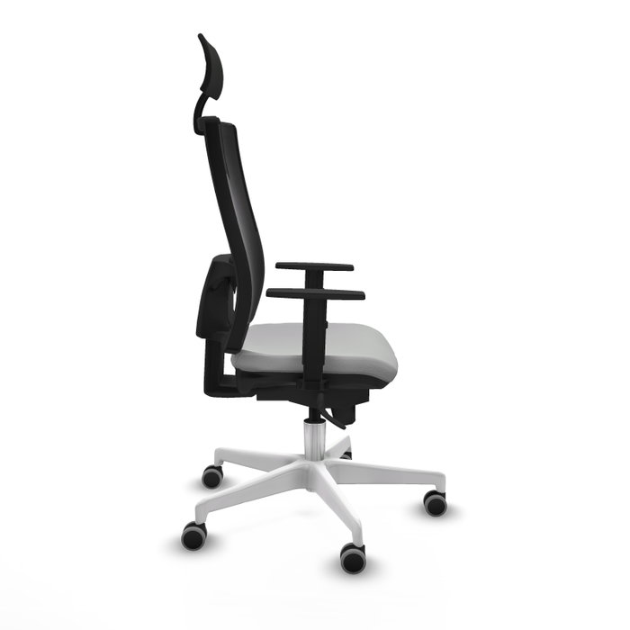 PIQUERAS Y CRESPO Silla de oficina Horna con mecanismo Sincro, Gris claro y Negro PIQUERAS Y CRESPO Silla de oficina Horna con mecanismo Sincro, Gris claro y Negro