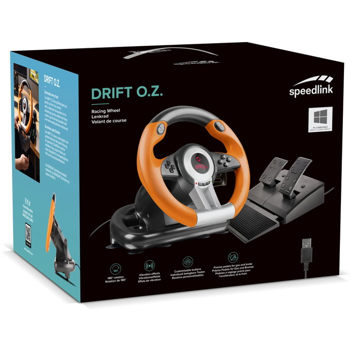Speedlink DRIFT O.Z. Racing Wheel PC, negro-naranja Speedlink DRIFT O.Z. Racing Wheel PC, negro-naranja