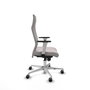 PIQUERAS Y CRESPO Sillón Albacete Blanco con Mecanismo Sincro y Base de Aluminio