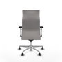 PIQUERAS Y CRESPO Sillón Albacete Blanco con Mecanismo Sincro y Base de Aluminio