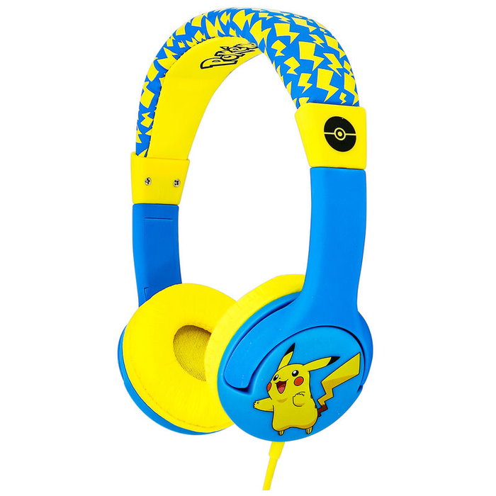OTL TECHNOLOGIES Auriculares Infantiles Pikachu Pokemon con Conector Jack Universal 3.5mm y Volumen Limitado 85dB