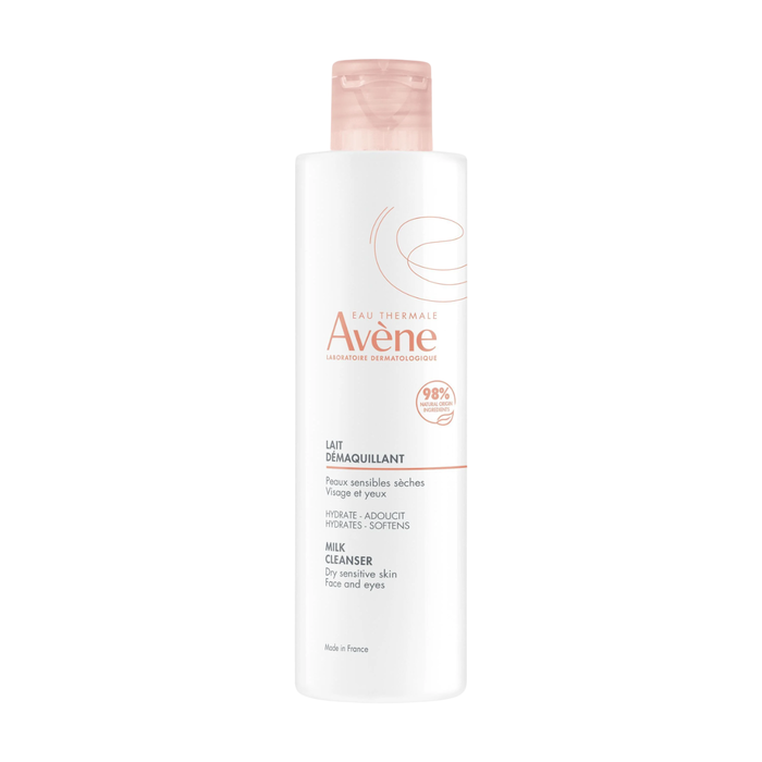 Avène Leche Limpiadora Desmaquillante para Pieles Secas y Sensibles 200 ml - Limpia, Hidrata y Calma - 98% Ingredientes Naturales, Vegano Avène Leche Limpiadora Desmaquillante para Pieles Secas y Sensibles 200 ml - Limpia, Hidrata y Calma - 98% Ingredientes Naturales, Vegano