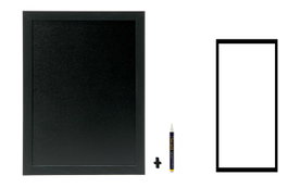 Viejo Valle Pizarra de Pared Negra Woody con Marcadores (Pack de 6)