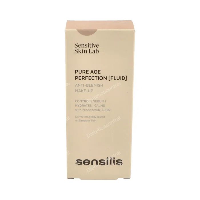 Sensilis PURE AGE PERFECTION Base de Maquillaje Anti-Imperfecciones #01 Beige, 30 ml, Maquillaje Dermatológico de Alta Cobertura, Tratamiento Antiedad, Piel Mixta-Grasa Sensilis PURE AGE PERFECTION Base de Maquillaje Anti-Imperfecciones #01 Beige, 30 ml, Maquillaje Dermatológico de Alta Cobertura, Tratamiento Antiedad, Piel Mixta-Grasa