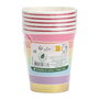 Party Time Juego De 6 Vasos Cartón Arco Iris Licorne 200ml