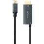 Nano Cable Adaptador Cable USB-C a HDMI 8K 60Hz con Carga PD 100W - 1.8 Metros Negro - Ref: 10.15.5182