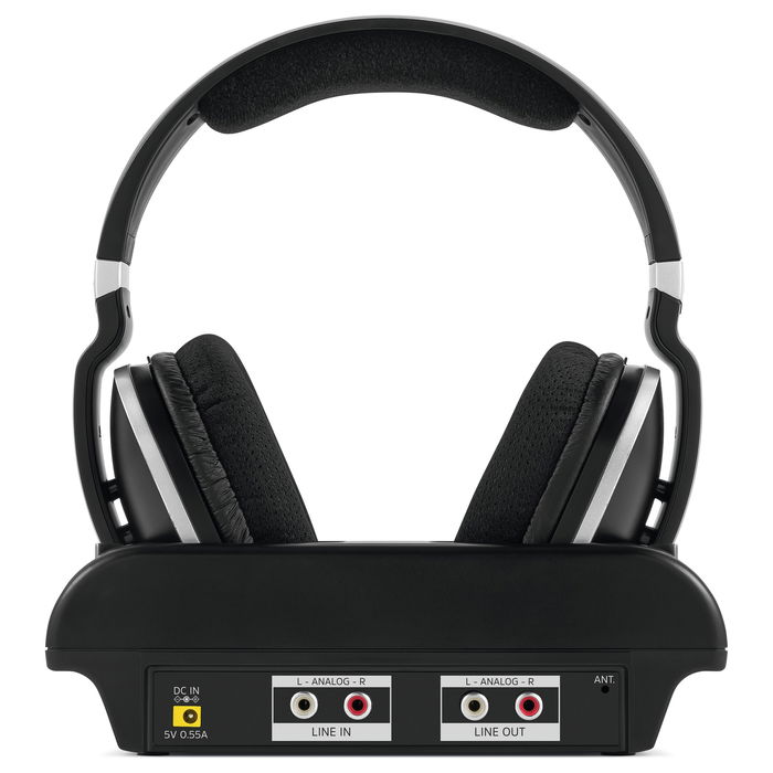 TechniSat Stereoman 2 DAB+ Auriculares Inalámbricos con Estación Base y Radio DAB+