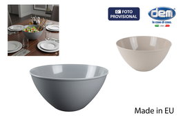 Inde Ensaladera "Elian" de 3 Litros con Tapa, 24.5 cm de Ancho x 24.3 cm de Largo x 10.8 cm de Alto (12 Unidades)