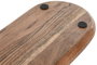 DKD Home Decor Bandeja de Acacia e Inox Woodsun 23 Natural y Dorado