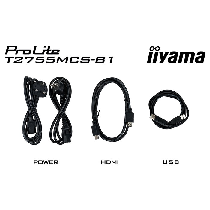 iiyama ProLite T2755MSC-B1 Monitor Táctil 27 Pulgadas Full HD IPS iiyama ProLite T2755MSC-B1 Monitor Táctil 27 Pulgadas Full HD IPS