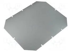 FIBOX Placa de ensamblaje de acero zincado 265x215mm