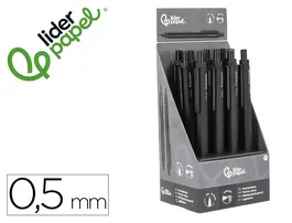 Liderpapel Portaminas Colección 5 con clip y goma 0.5 mm negro