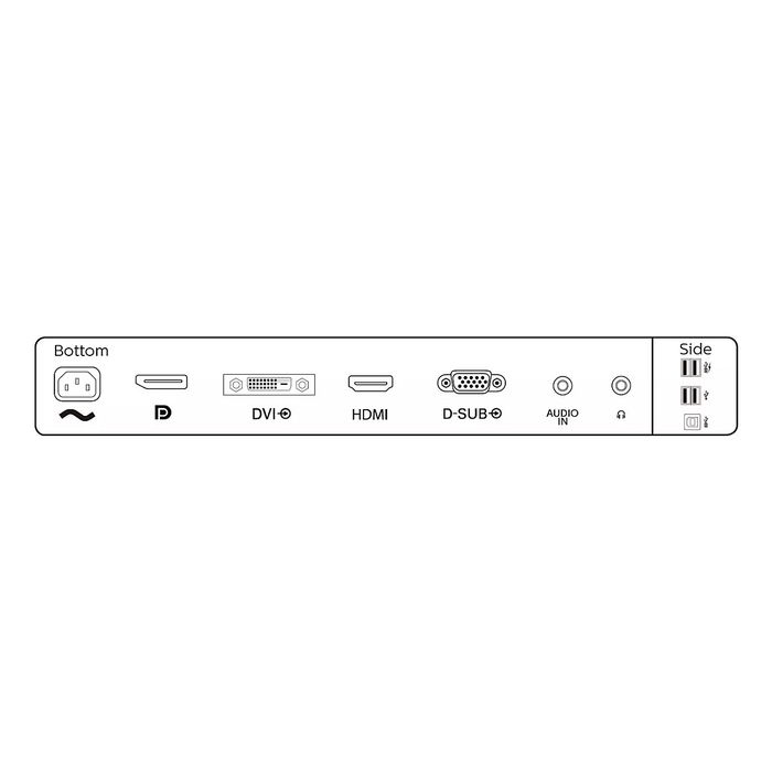 Philips 241B8QJEB/00 - Monitor LCD LED 23.8 Pulgadas (60.5 cm) FHD 1920x1080 IPS 5ms VGA HDMI USB-C Negro