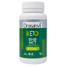 DRASANVI BHB Keto 60 Capsulas con Hidroxibutirato de Calcio y MCT para Dieta Cetogénica