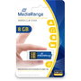 MEDIARANGE MediaRange USB Nanostick 8 GB azul con función de clip