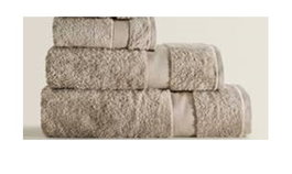 DKD Home Decor Toalla de Tocador de Algodón Crema 30x50 cm