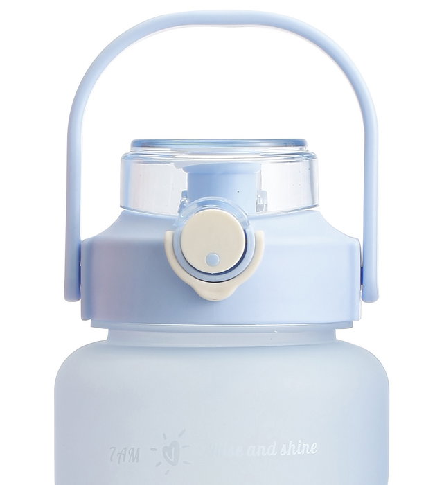 DKD Home Decor Botella Basicos Azul Rosa 10.5 x 30.5 x 10.5 cm (3 Unidades) PP PET