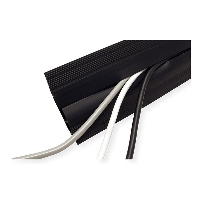 SECOMP Protector de cable 19.08.3101, Negro, 1.5m, Cinta adhesiva