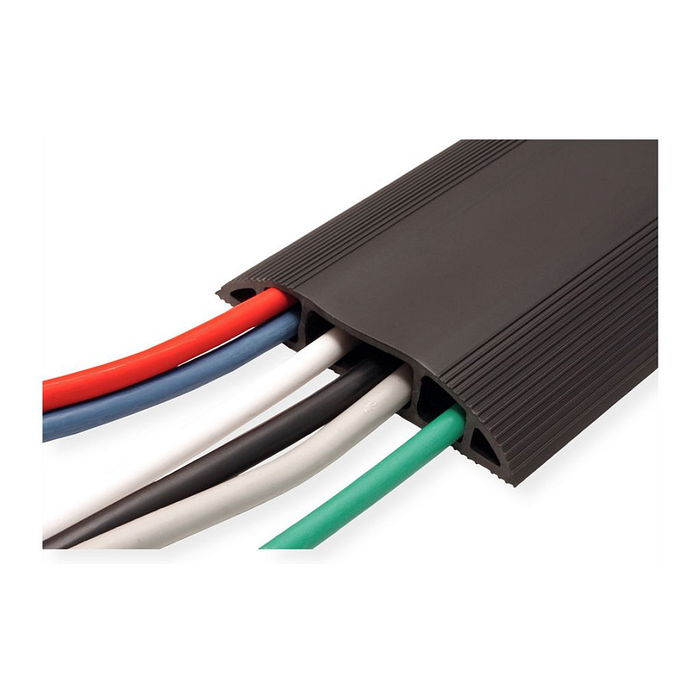 SECOMP Protector de cable 19.08.3101, Negro, 1.5m, Cinta adhesiva