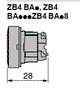 SCHNEIDER ELECTRIC Interruptor de presión Harmony XB4 Blanco 22mm