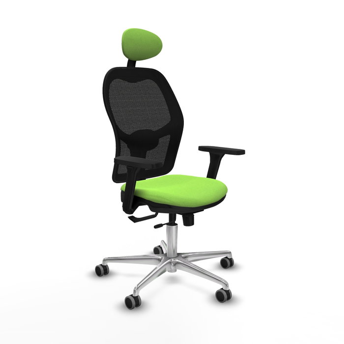 PIQUERAS Y CRESPO Silla de oficina Jorquera con mecanismo Sincro/Traslack, color Pistacho y Negro PIQUERAS Y CRESPO Silla de oficina Jorquera con mecanismo Sincro/Traslack, color Pistacho y Negro