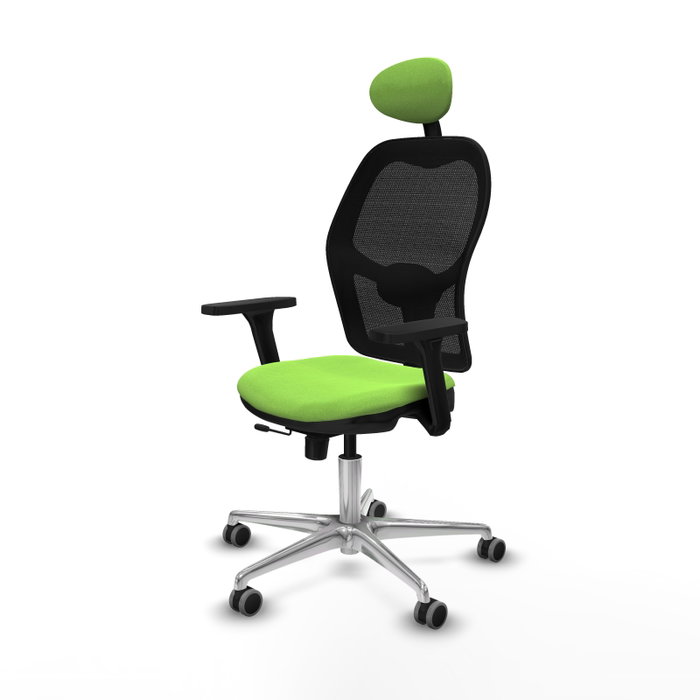 PIQUERAS Y CRESPO Silla de oficina Jorquera con mecanismo Sincro/Traslack, color Pistacho y Negro PIQUERAS Y CRESPO Silla de oficina Jorquera con mecanismo Sincro/Traslack, color Pistacho y Negro