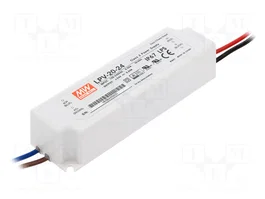MEAN WELL LPV-20-24 Alimentador LED 20W 24VDC 0,84A
