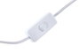 DKD Home Decor Lámpara de sobremesa de cerámica y fibra Blanco