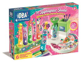 Clementoni Laboratorio De Subrayadores, Kit Creativo Para Montar Y Personalizar Subrayadores Con Tintas Y Personajes, +6 Años