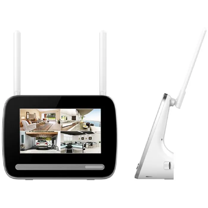 Kyf Kit Pantalla Grabador 7" 4MP ULTRA HD - Cámara Recargable con Panel Solar - KYF1714613350113